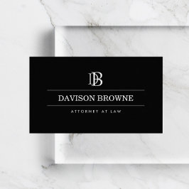 Beruflicher Anwalt, Rechtsanwalt Black Visitenkarte