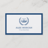 Beruflicher Anwalt Visitenkarte (Vorderseite)