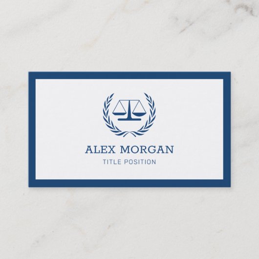 Beruflicher Anwalt Visitenkarte (Vorderseite)