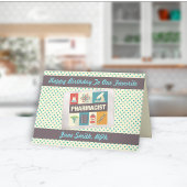 Beruflicher Apotheker ・ Geburtsdatum Karte