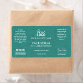 Beruflicher Aquamariner weißer Text Kraft-Gesichts (Insitu)