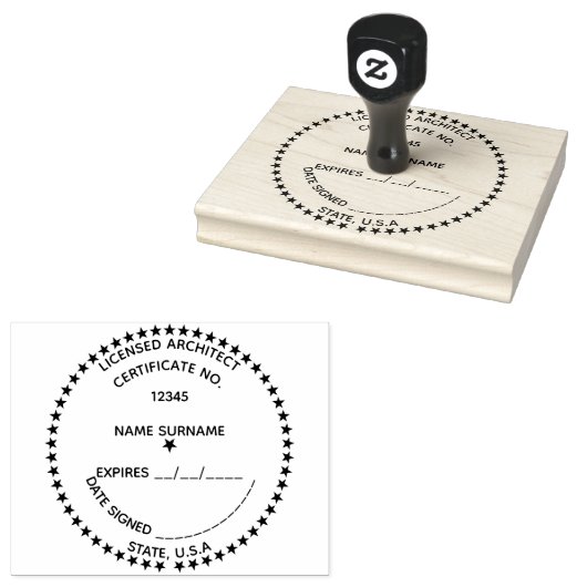Beruflicher Architekt Gummistempel (Stempel)