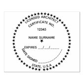 Beruflicher Architekt Gummistempel (Prägung)