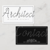 Beruflicher Architekt Visitenkarte (Vorne/Hinten)