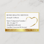 Beruflicher Arzt QR Code Gold Visitenkarte (Vorderseite)