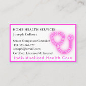 Beruflicher Arzt QR-Code Visitenkarte (Vorderseite)