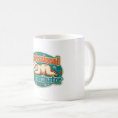 Beruflicher Aufschieber Lustig Retro Kaffeetasse (VorderseiteRechts)