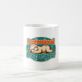 Beruflicher Aufschieber Lustig Retro Kaffeetasse (Mittel)