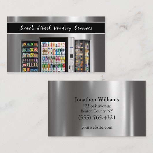Beruflicher Automatenservice Visitenkarte (Vorne/Hinten)