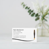 Beruflicher Autor von freiberuflichen Übersetzern Visitenkarte (Stehend Vorderseite)