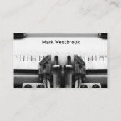 Beruflicher Autor von freiberuflichen Übersetzern Visitenkarte (Rückseite)