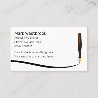 Beruflicher Autor von freiberuflichen Übersetzern Visitenkarte