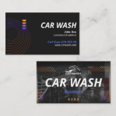 Beruflicher Autounfall und Detaillierung - Druckab Visitenkarte (Vorne/Hinten)