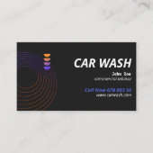 Beruflicher Autounfall und Detaillierung - Druckab Visitenkarte (Vorderseite)