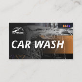 Beruflicher Autounfall und Detaillierung - Druckab Visitenkarte (Rückseite)