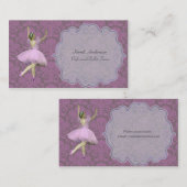 Beruflicher Ballett-Lehrer - Ballerina Visitenkarte (Vorne/Hinten)