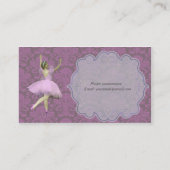 Beruflicher Ballett-Lehrer - Ballerina Visitenkarte (Rückseite)