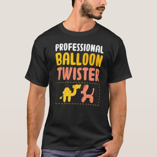 Beruflicher Ballon Twisting Balloon Modeling A T-Shirt (Vorderseite)