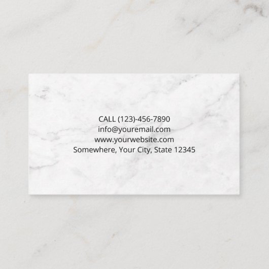 Beruflicher Barbershop-Schere Barber-Pole-Comb Visitenkarte (Rückseite)