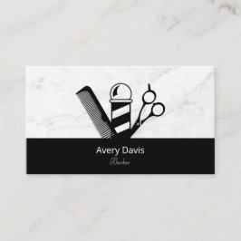 Beruflicher Barbershop-Schere Barber-Pole-Comb Visitenkarte