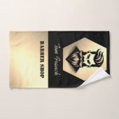 Beruflicher Barbershop Schwarz & Gold Barberhandtu Handtuch (Handtuch)