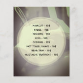 Beruflicher Barberstil Flyer (Hinten)
