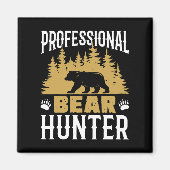 Beruflicher Bärenjäger Magnet (Vorne)
