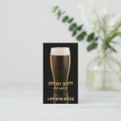 beruflicher Barkeeper | Bierlieferant Visitenkarte (Stehend Vorderseite)