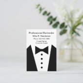 Beruflicher Barkeeper oder Hausmeister Visitenkarte (Stehend Vorderseite)