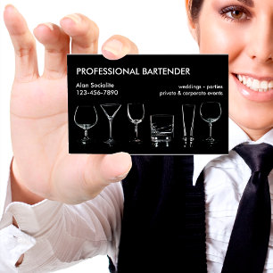 Beruflicher Barkeeper Visitenkarte