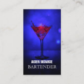 Beruflicher Barkeeper Visitenkarte (Vorderseite)