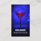 Beruflicher Barkeeper Visitenkarte (Vorderseite)