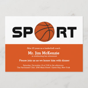 Beruflicher Basketballtrainer Einladung