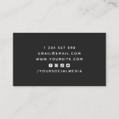 Beruflicher Basketballtrainer im modernen Sportsti Visitenkarte (Rückseite)