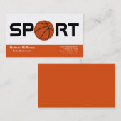 Beruflicher Basketballtrainer Visitenkarte (Vorne/Hinten)