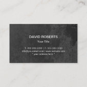 Beruflicher Bau metallisch Visitenkarte (Rückseite)