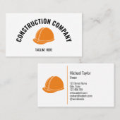 Beruflicher Bauauftragnehmer Visitenkarte (Vorne/Hinten)