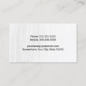 Beruflicher Baumaschinenbetreiber Visitenkarte (Rückseite)