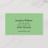 Beruflicher Baumstamm Visitenkarte (Rückseite)