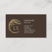 Beruflicher Baumwipfelgarten Landschaftsschutz Visitenkarte (Rückseite)