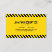 Beruflicher Bauunternehmer Visitenkarte (Rückseite)