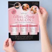 Beruflicher Beauty Salon Preisliste Flyer (Hand)