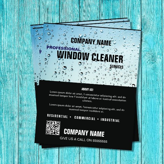 Beruflicher, benutzerdefinierter WINDOWS-Clean-Ser Flyer