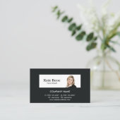 Beruflicher Berater Foto hinzufügen Visitenkarte (Stehend Vorderseite)