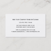 Beruflicher Berater Visitenkarte (Rückseite)