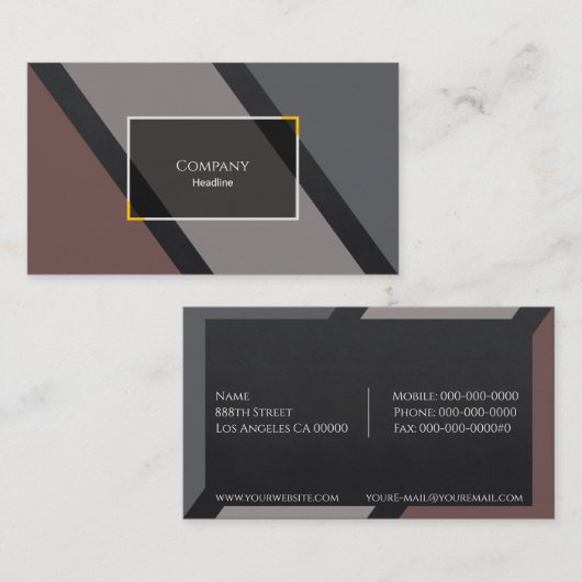 Beruflicher Berater Visitenkarte (Vorne/Hinten)