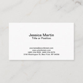 Beruflicher Berater von White Manager Visitenkarte