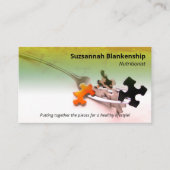 Beruflicher Beruf für ein gesundes Leben Visitenkarte (Vorderseite)