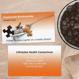 Beruflicher Beruf für ein gesundes Leben Visitenkarte