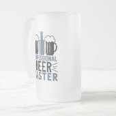 Beruflicher Bierkrebs Mattierte Bier-Tasse Mattglas Bierglas (Vorderseite Links)